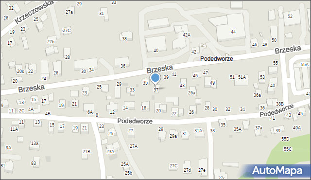 Bochnia, Brzeska, 37, mapa Bochni