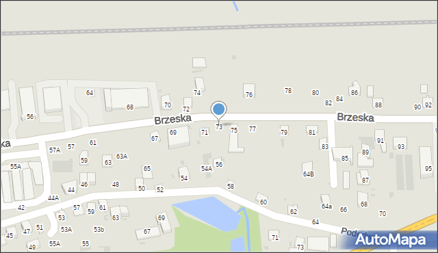 Bochnia, Brzeska, 73, mapa Bochni