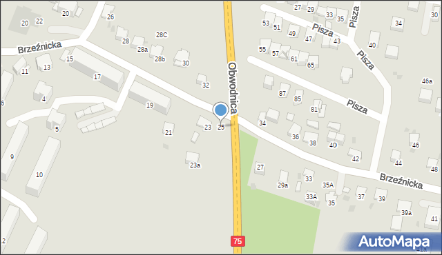 Bochnia, Brzeźnicka, 25, mapa Bochni