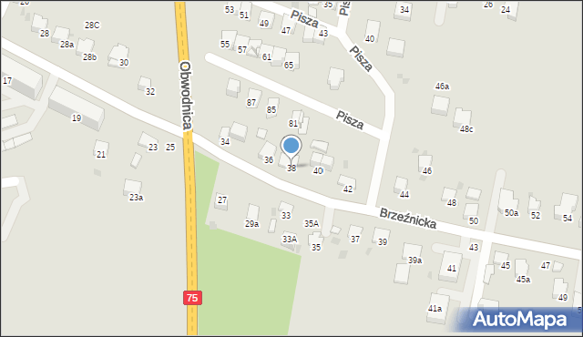 Bochnia, Brzeźnicka, 38, mapa Bochni