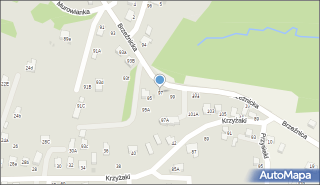 Bochnia, Brzeźnicka, 97, mapa Bochni