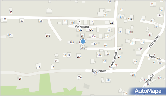 Bochnia, Brzozowa, 36C, mapa Bochni