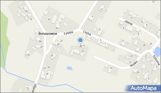 Boruszowice, Braci Wolko, 28, mapa Boruszowice