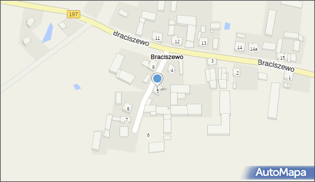 Braciszewo, Braciszewo, 5, mapa Braciszewo