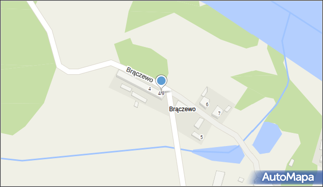 Brączewo, Brączewo, 4/9, mapa Brączewo