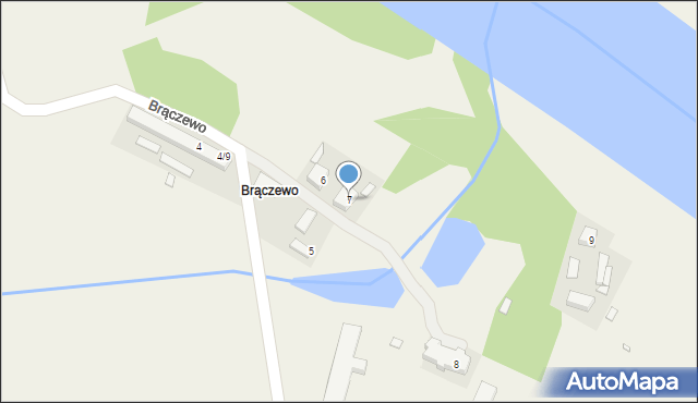 Brączewo, Brączewo, 7, mapa Brączewo