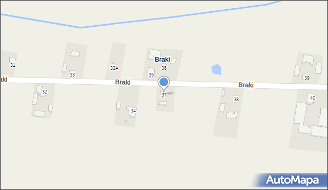 Braki, Braki, 37, mapa Braki