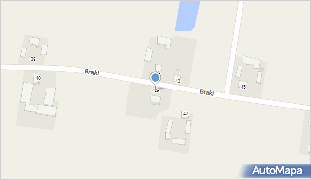 Braki, Braki, 42a, mapa Braki