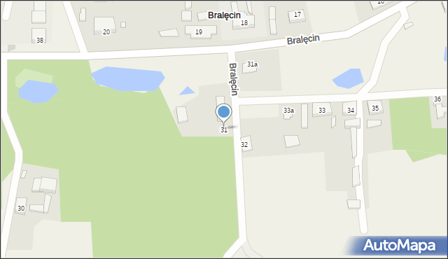 Bralęcin, Bralęcin, 31, mapa Bralęcin