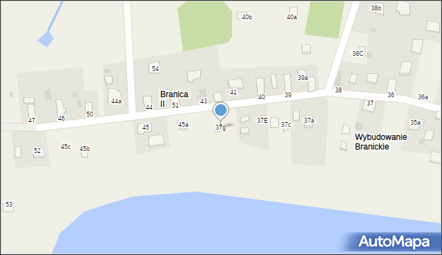 Branica, Branica, 37g, mapa Branica