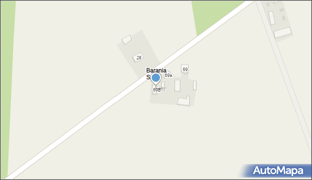 Branica-Kolonia, Branica-Kolonia, 69B, mapa Branica-Kolonia