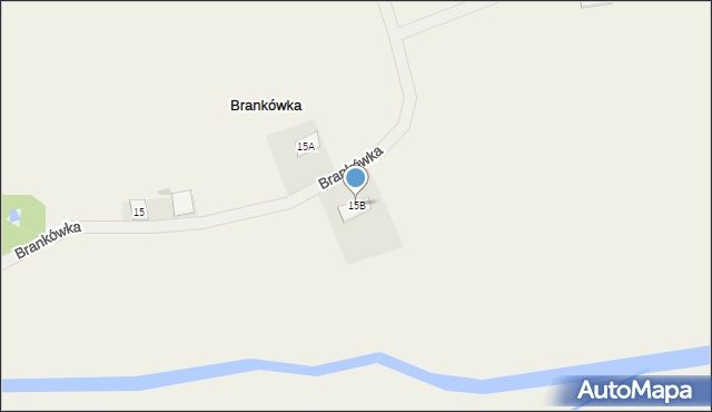 Brankówka, Brankówka, 15B, mapa Brankówka
