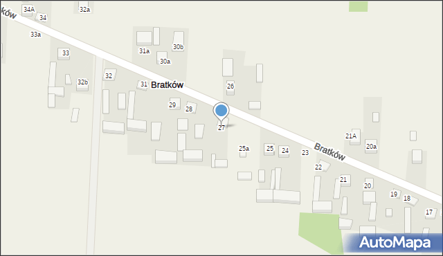 Bratków, Bratków, 27, mapa Bratków