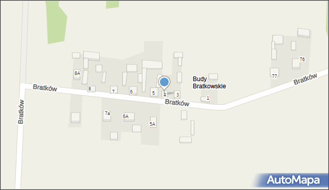 Bratków, Bratków, 4, mapa Bratków