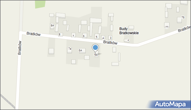 Bratków, Bratków, 5A, mapa Bratków