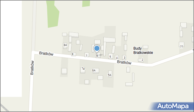 Bratków, Bratków, 6, mapa Bratków