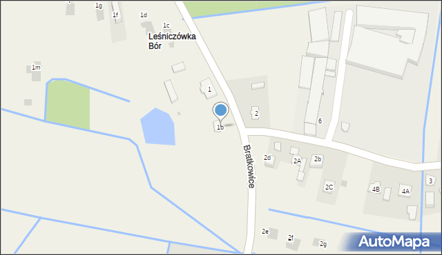 Bratkowice, Bratkowice, 1b, mapa Bratkowice