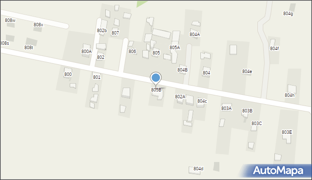 Bratkowice, Bratkowice, 805B, mapa Bratkowice