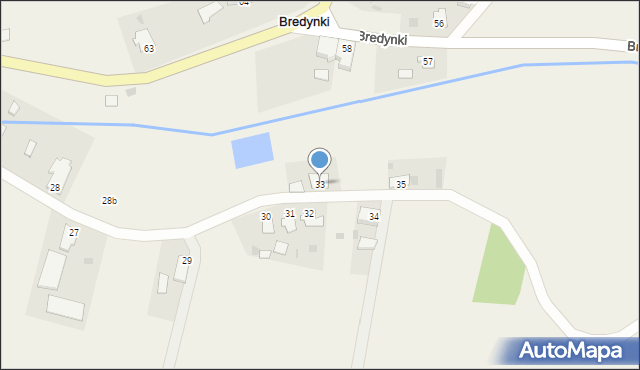 Bredynki, Bredynki, 33, mapa Bredynki