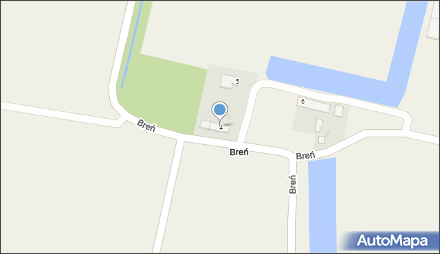 Breń, Breń, 4, mapa Breń