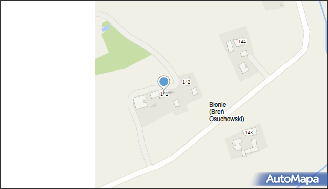 Breń Osuchowski, Breń Osuchowski, 141, mapa Breń Osuchowski