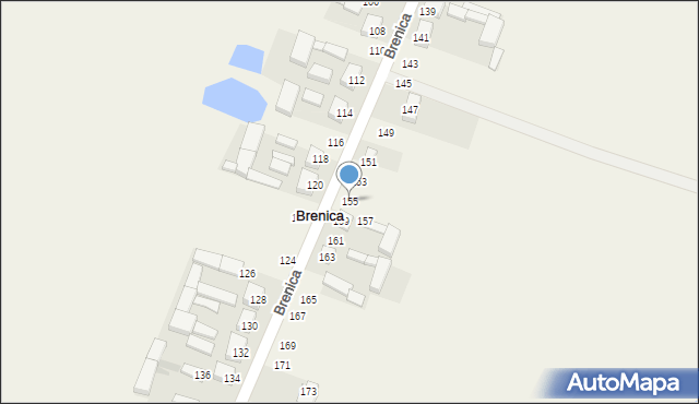 Brenica, Brenica, 155, mapa Brenica