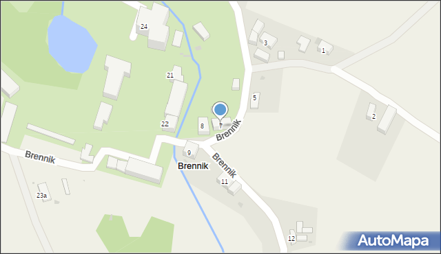 Brennik, Brennik, 7, mapa Brennik