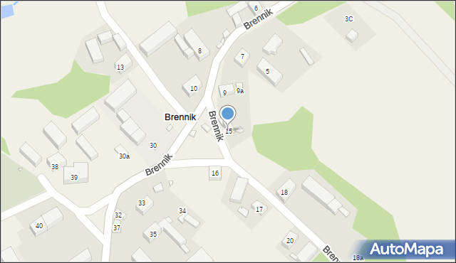 Brennik, Brennik, 15, mapa Brennik