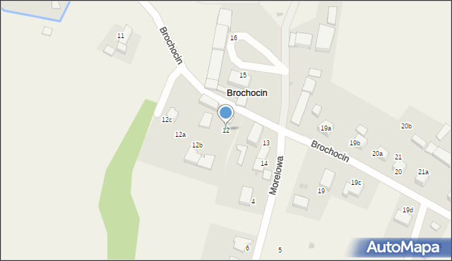 Brochocin, Brochocin, 12, mapa Brochocin