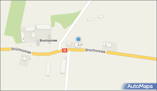 Brochocinek, Brochocinek, 4, mapa Brochocinek