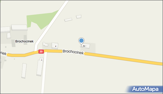 Brochocinek, Brochocinek, 5a, mapa Brochocinek