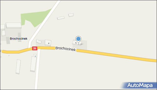 Brochocinek, Brochocinek, 5b, mapa Brochocinek