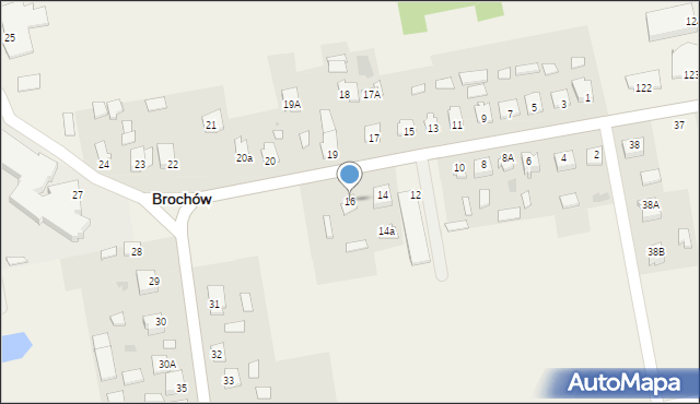 Brochów, Brochów, 16, mapa Brochów