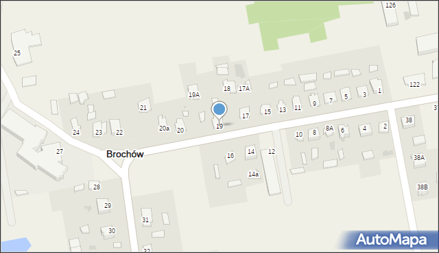 Brochów, Brochów, 19, mapa Brochów