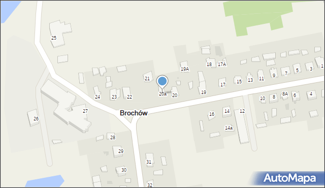 Brochów, Brochów, 20a, mapa Brochów