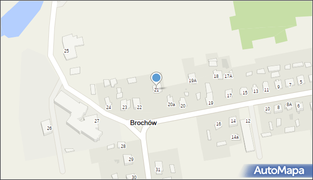 Brochów, Brochów, 21, mapa Brochów