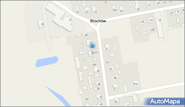 Brochów, Brochów, 30, mapa Brochów