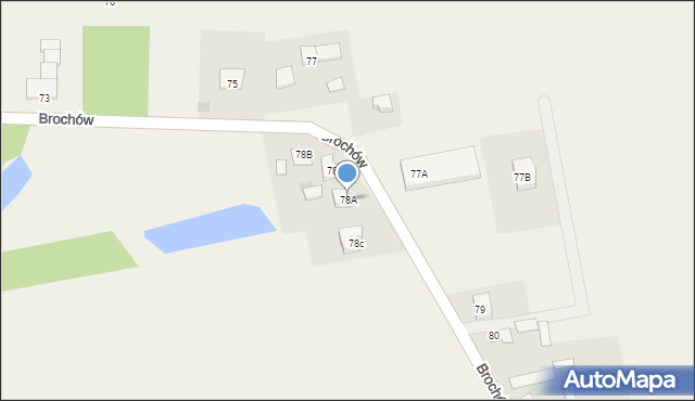 Brochów, Brochów, 78A, mapa Brochów