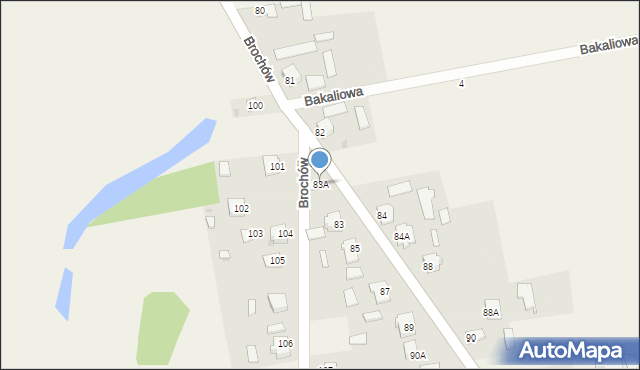 Brochów, Brochów, 83A, mapa Brochów