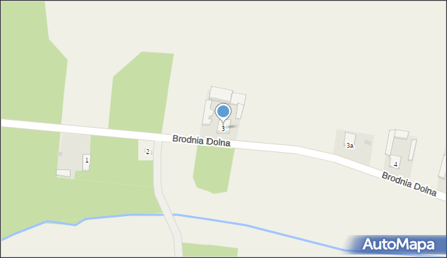 Brodnia Dolna, Brodnia Dolna, 3, mapa Brodnia Dolna