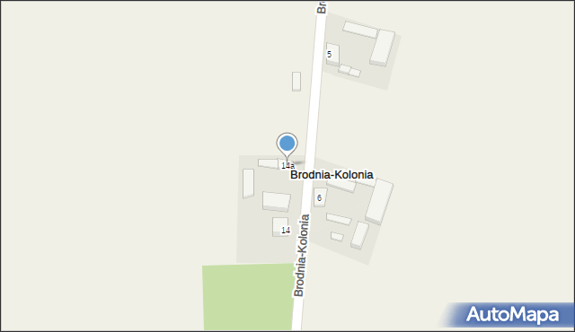 Brodnia-Kolonia, Brodnia-Kolonia, 14a, mapa Brodnia-Kolonia