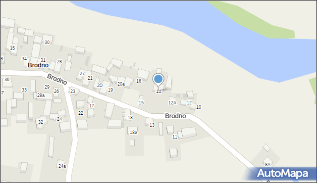 Brodno, Brodno, 14, mapa Brodno