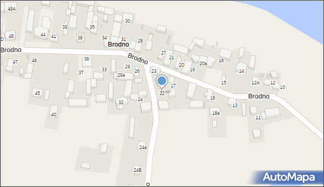 Brodno, Brodno, 22, mapa Brodno