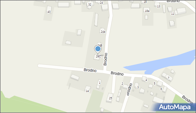 Brodno, Brodno, 24C, mapa Brodno