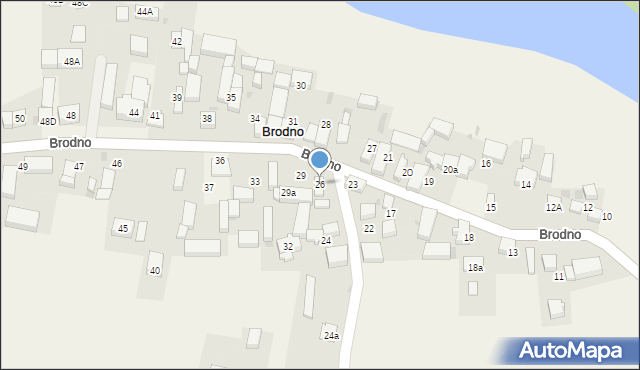 Brodno, Brodno, 26, mapa Brodno