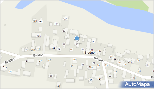 Brodno, Brodno, 35, mapa Brodno