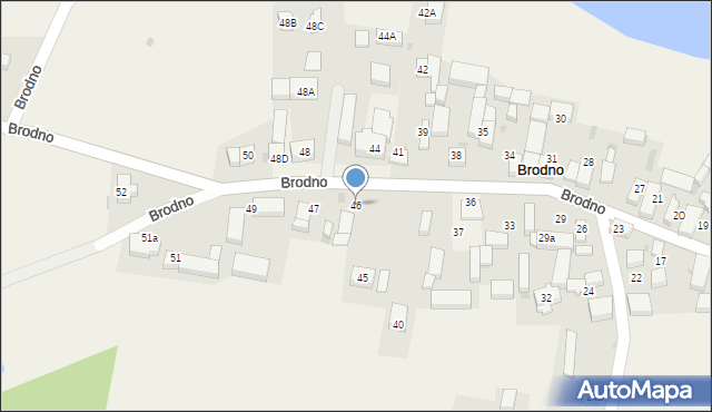 Brodno, Brodno, 46, mapa Brodno