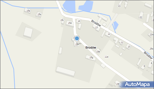 Brodów, Brodów, 15h, mapa Brodów