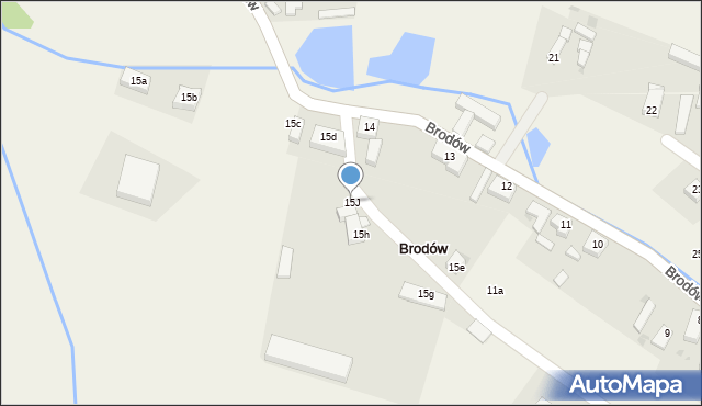 Brodów, Brodów, 15J, mapa Brodów