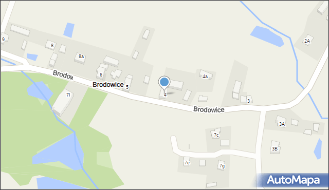 Brodowice, Brodowice, 4, mapa Brodowice
